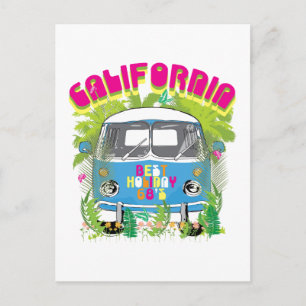 Carte Postale Van California Surfing