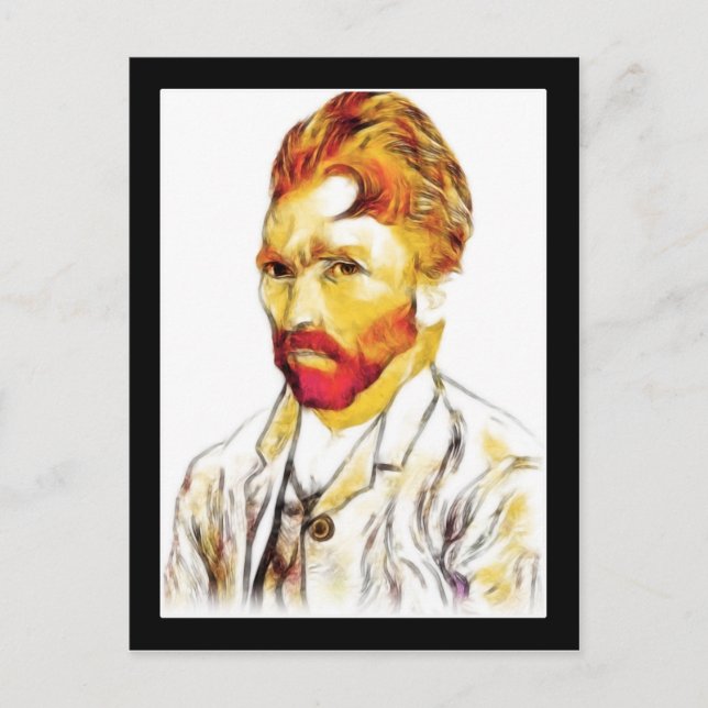 Carte Postale Van Gogh Autoportrait - Cheveux Do (Devant)