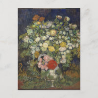 Van Gogh Bouquet Vintage de fleurs dans un vase