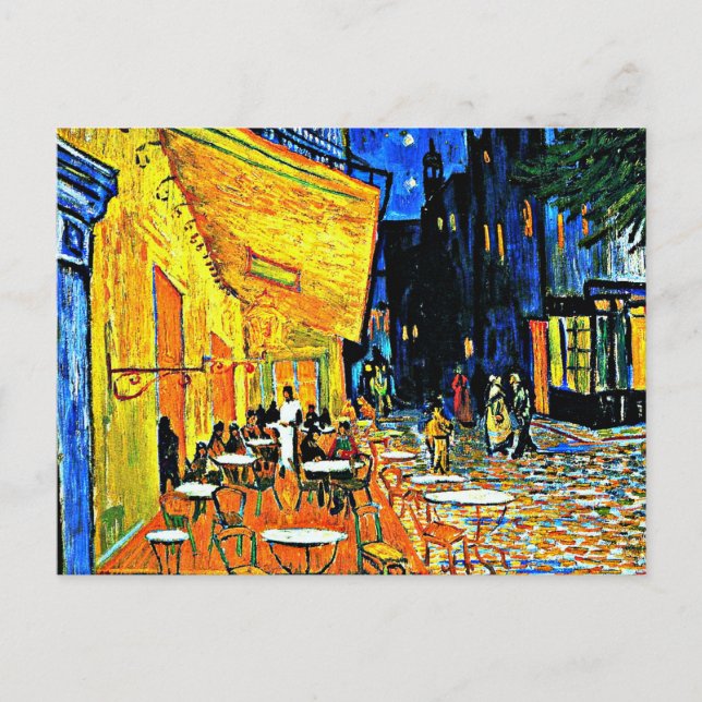 Carte Postale Van Gogh, Cafe Terrace, place-du-forum, (Devant)