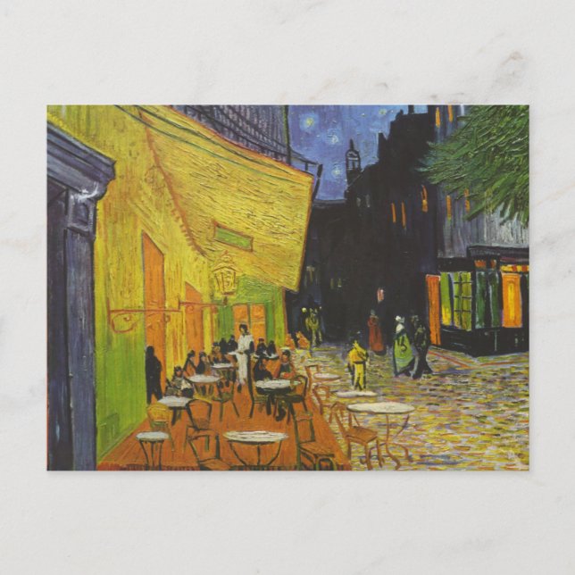 Carte Postale Van Gogh Cafe Terrasse Post-impressionniste (Devant)