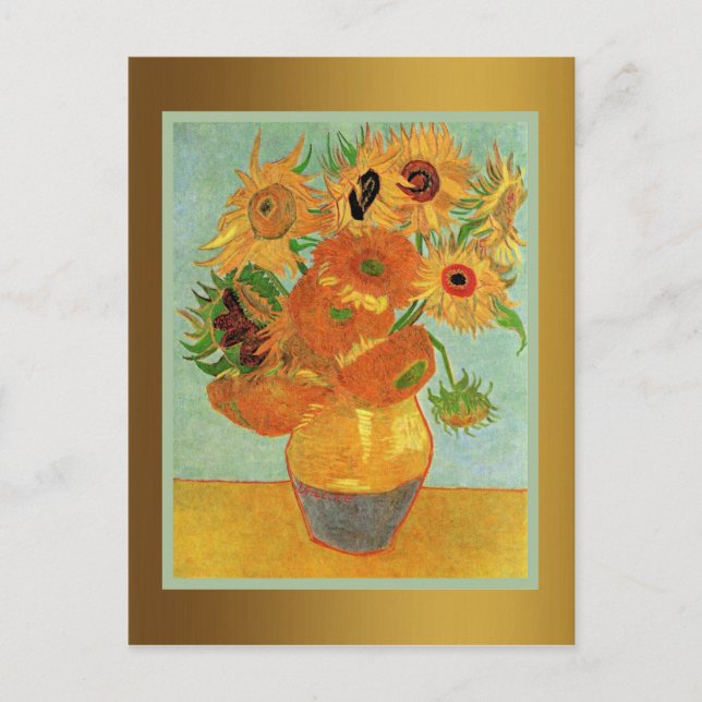 Carte Postale Van Gogh - Douze tournesols (Devant)
