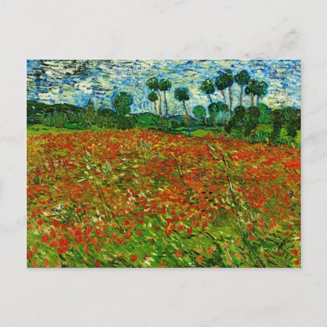 Carte Postale Van Gogh Field with Poppies (F636) Fine Art (Devant)