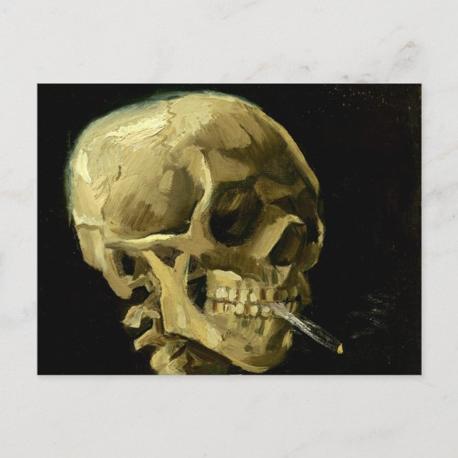 Carte Postale Van Gogh Fumer du squelette (Devant)