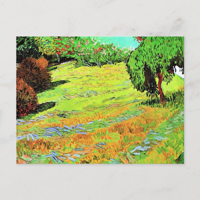 Carte Postale Van Gogh - La pelouse ensoleillée dans un parc pub (Devant)