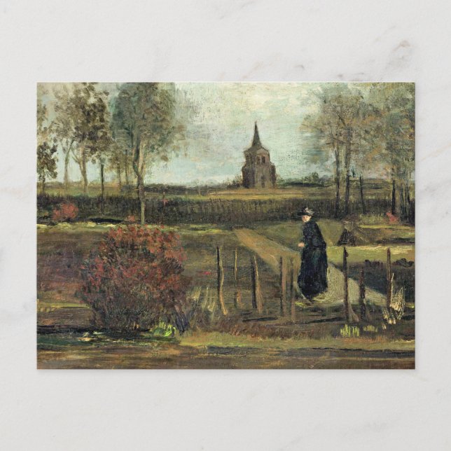 Carte Postale Van Gogh - Le Jardin du Parsonage à Nuenen (Devant)