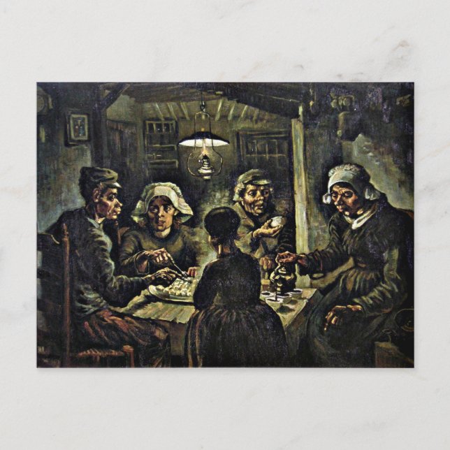 Carte Postale Van Gogh - Les mangeurs de pommes de terre (Devant)