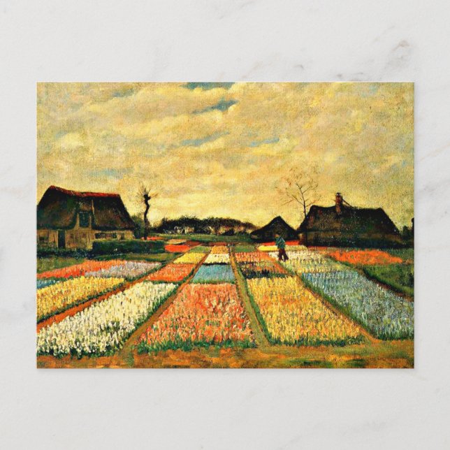 Carte Postale Van Gogh - Lits à fleurs en Hollande (Devant)