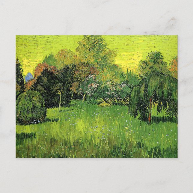 Carte Postale Van Gogh - Parc public avec Willow en pleurs (Devant)