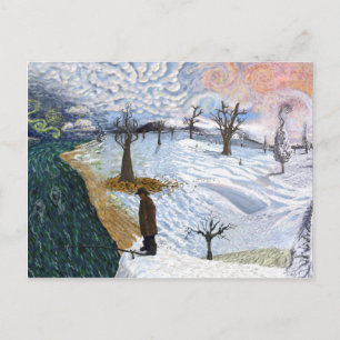 Carte Postale Van Gogh : Paysage d'hiver