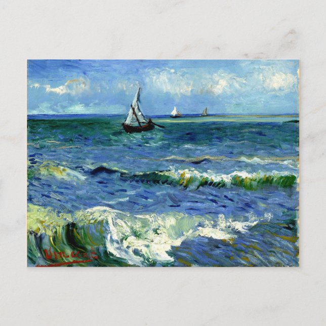 Carte Postale Van Gogh - Paysage marin (Devant)