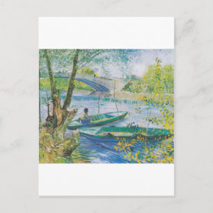 Carte Postale Van Gogh Pêcheurs et bateaux dans le Pont de Clich