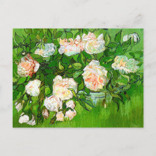 Carte Postale Van Gogh Pink Roses Postcard