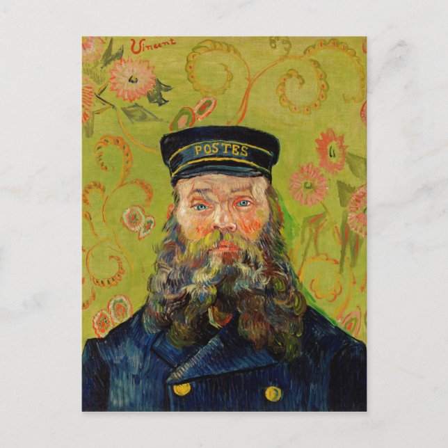 Carte Postale Van Gogh Postman Portrait Peinture Antique Art (Devant)