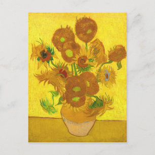 Carte Postale Van Gogh Quinze Tournesols Dans Un Vase Art