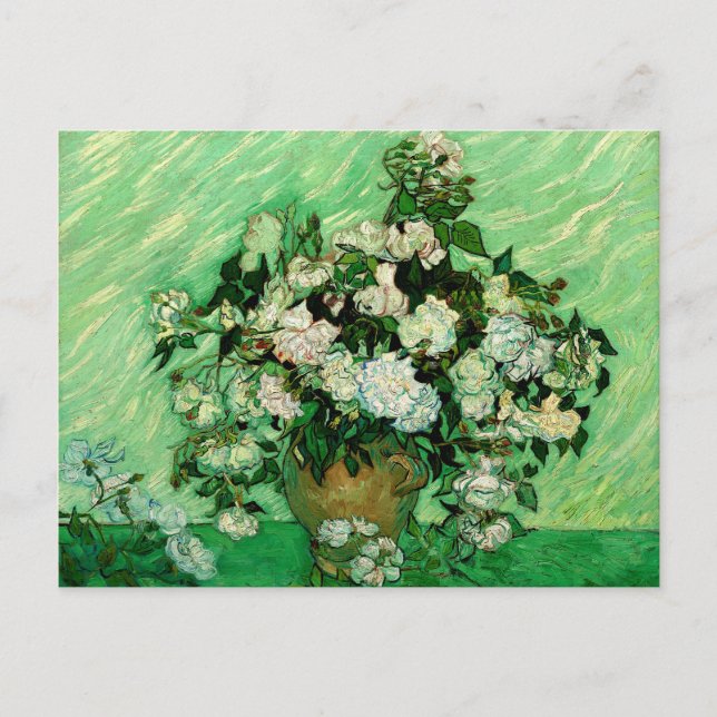 Carte Postale Van Gogh - Roses blanches (Devant)