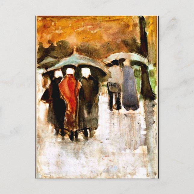 Carte Postale Van Gogh - Sous la pluie (Devant)