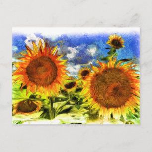 Carte Postale Van Gogh Sunflowers