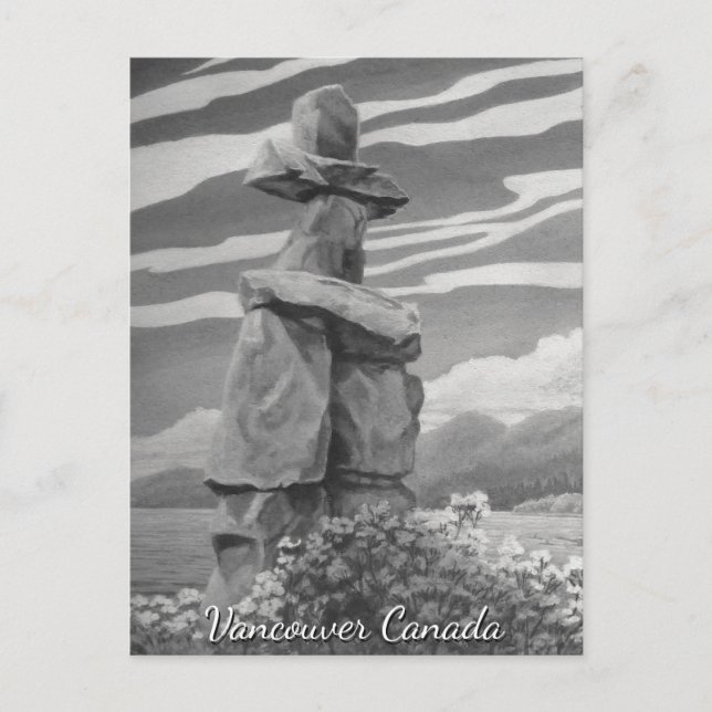 Carte postale Vancouver Art Cartes Inukshuk Vancou (Devant)