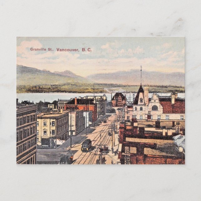 Carte Postale Vancouver, British Columbia, Canada 1908 Vintage (Devant)