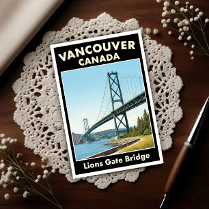 Carte Postale Vancouver, Canada : Voyage dans les années 1960