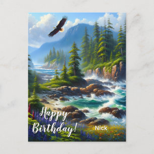 Carte Postale Vancouver Island Nature Art Custom Joyeux Annivers