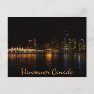 Carte postale Vancouver Personnalisez Cityscape