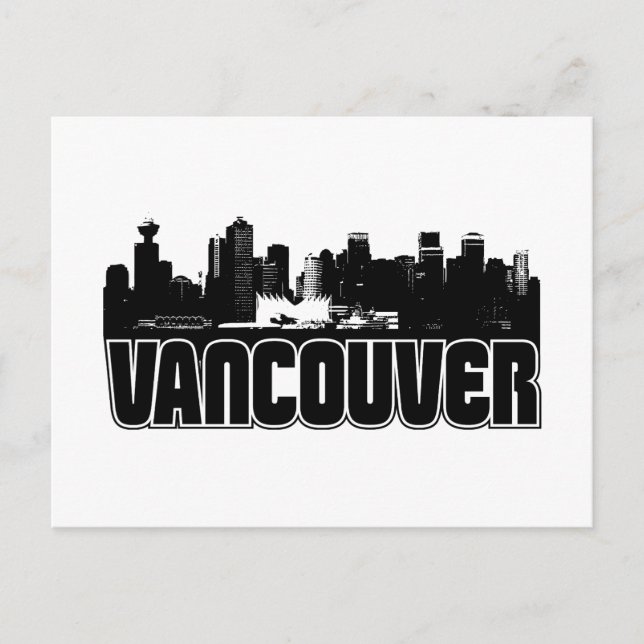 Carte Postale Vancouver Skyline (Devant)