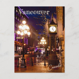 Carte Postale Vancouver Steamclock Souvenir