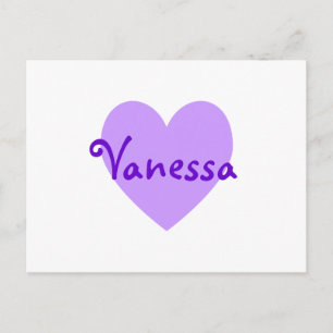 Carte Postale Vanessa en violet
