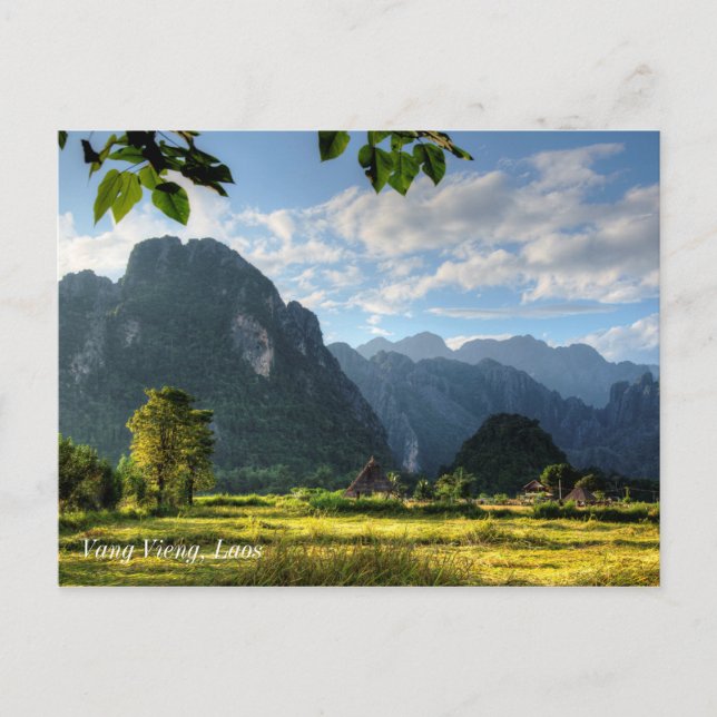 Carte Postale Vang Vieng Laos (Devant)
