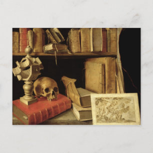 Carte Postale Vanitas avec cadran solaire, c.1626-40