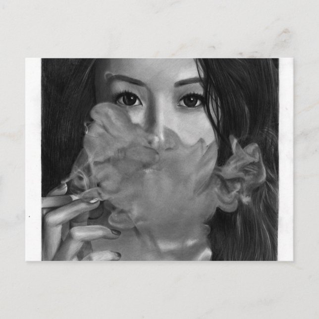 Carte Postale Vape Lame Fumer Hot Design (Devant)