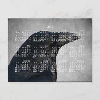 Carte Postale Vapeur De Corbeau Tiré ; Calendrier 2013