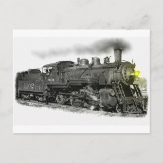 Carte Postale Vapeur noire