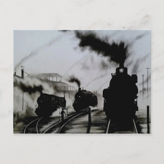 Carte Postale Vapeur-Trains