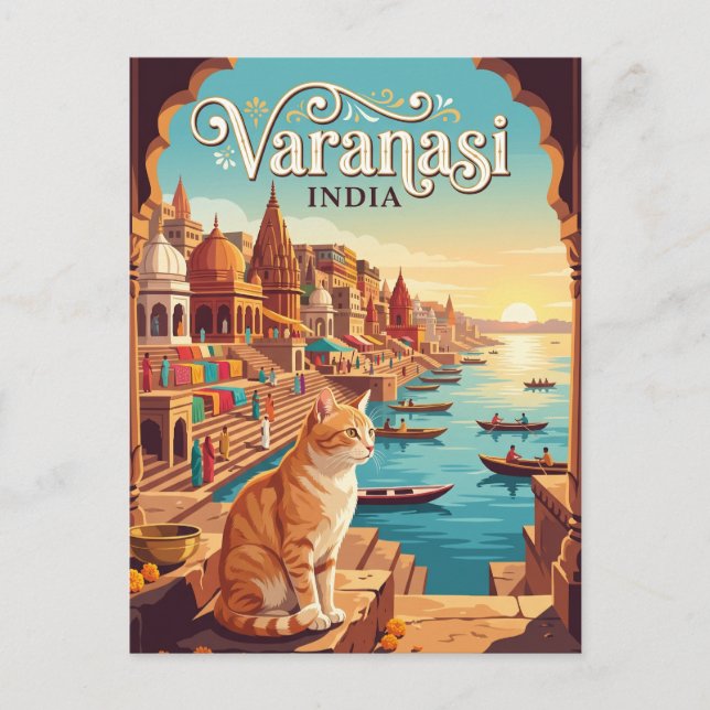 Carte Postale Varanasi Inde (Devant)