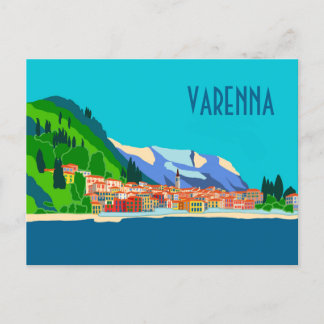 Carte Postale Varenna Como Italie Illustration Voyage