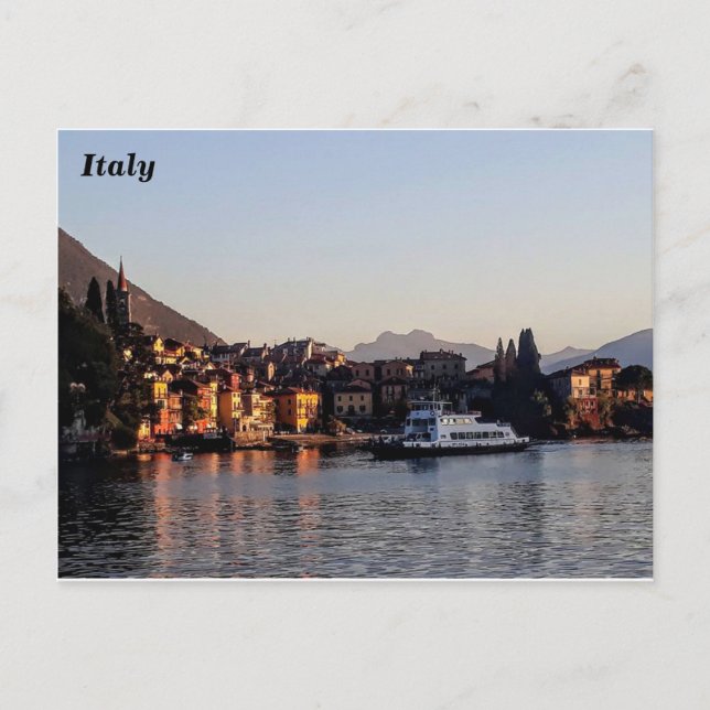 Carte Postale Varenna, Lac de Côme, Italie (Devant)