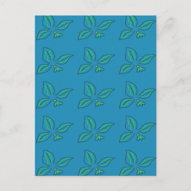 Carte Postale Variation Multi Fleur De Lys (Devant)