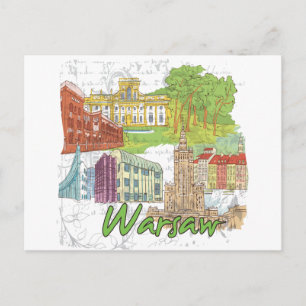 Carte Postale Varsovie