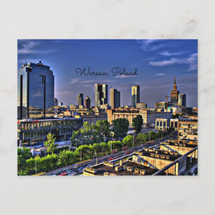 Carte Postale Varsovie, Pologne