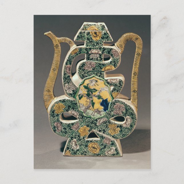 Carte Postale Vase à vin en forme de caractère "shou" (Devant)