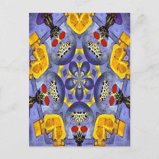 Carte Postale Vase Abstraite (Devant)