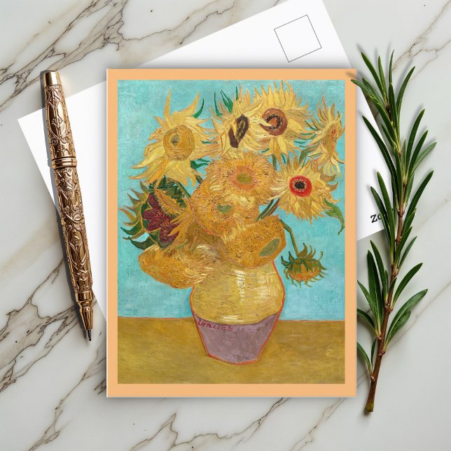 Carte Postale Vase avec douze tournesols par Vincent Van Gogh (Créateur téléchargé)