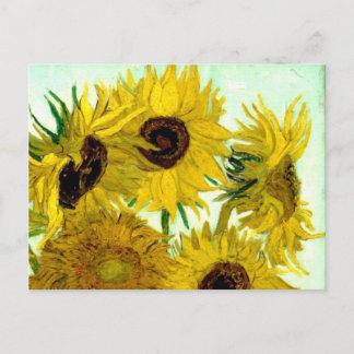 Carte Postale Vase avec douze tournesols, Van Gogh Art