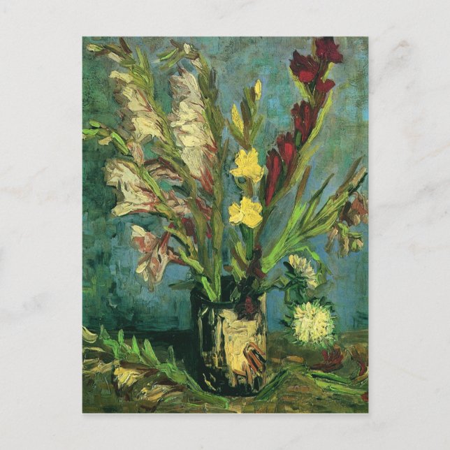 Carte Postale Vase avec Gladioli (F248a) Van Gogh Art (Devant)