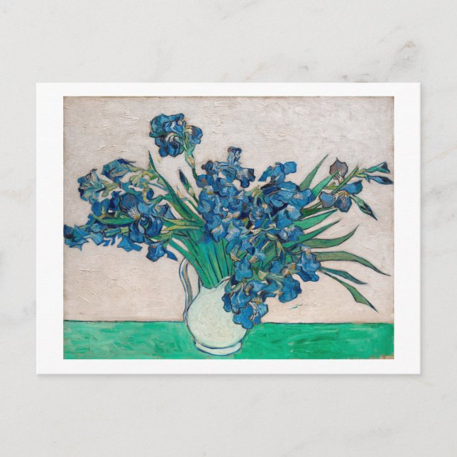 Carte Postale Vase avec Irises, Van Gogh (Devant)