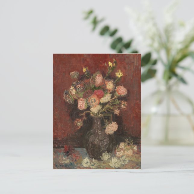 Carte Postale Vase avec les chinois maîtres et gladioli van Gogh (Debout devant)