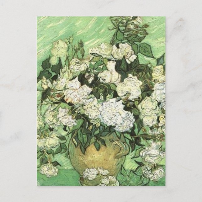 Carte Postale Vase avec Roses - Van Gogh (Devant)
